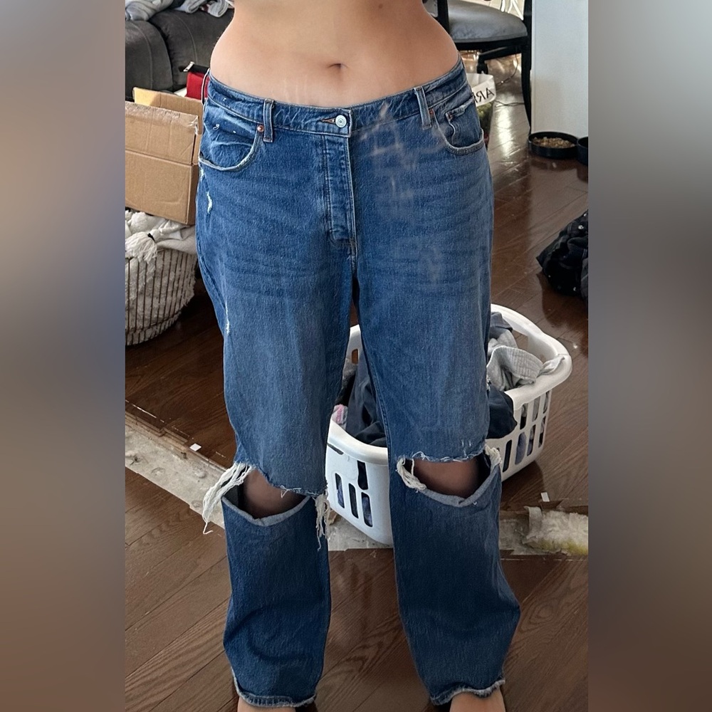 Abercrombie distress jeans